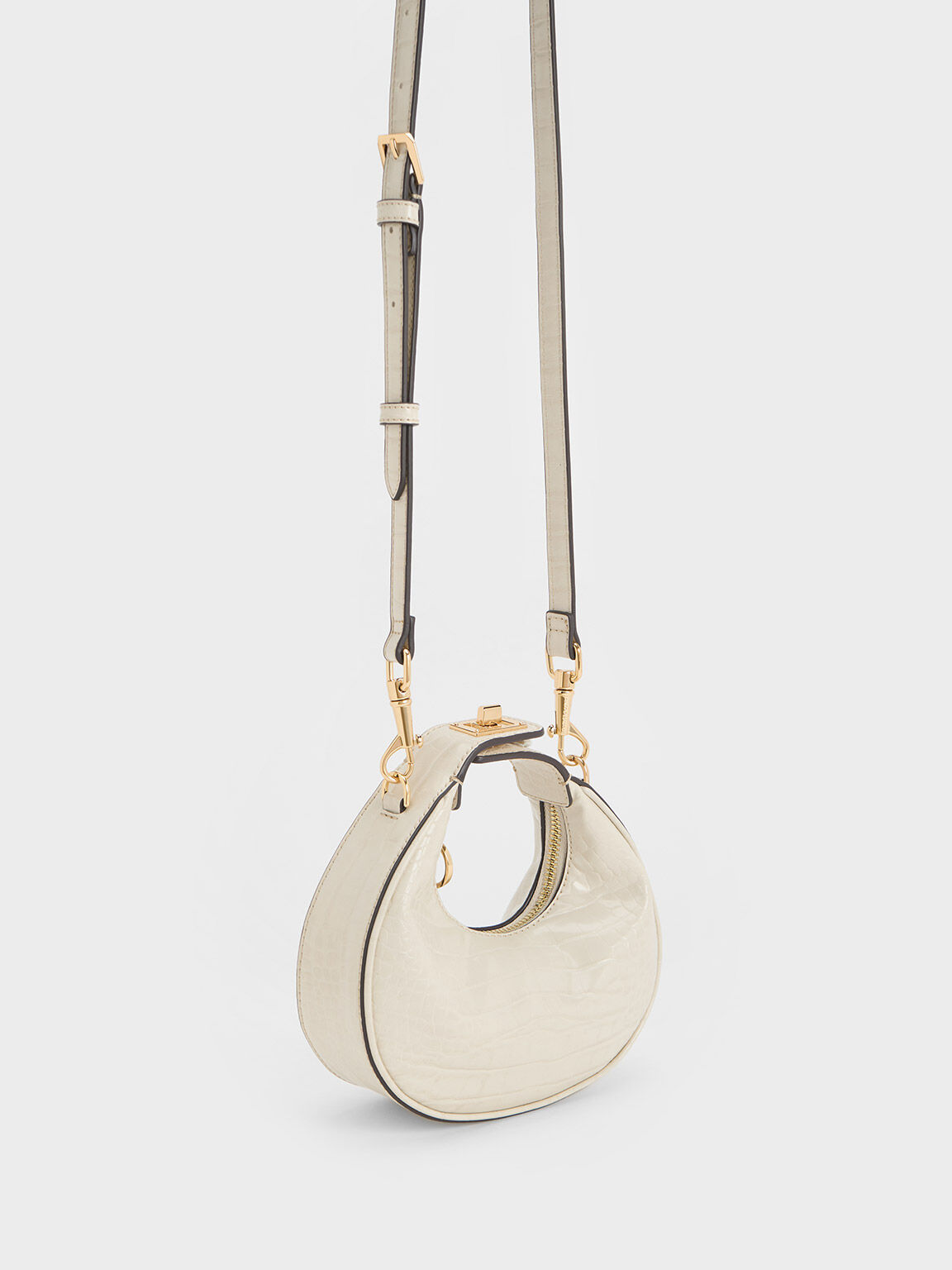 White croc deals mini bag