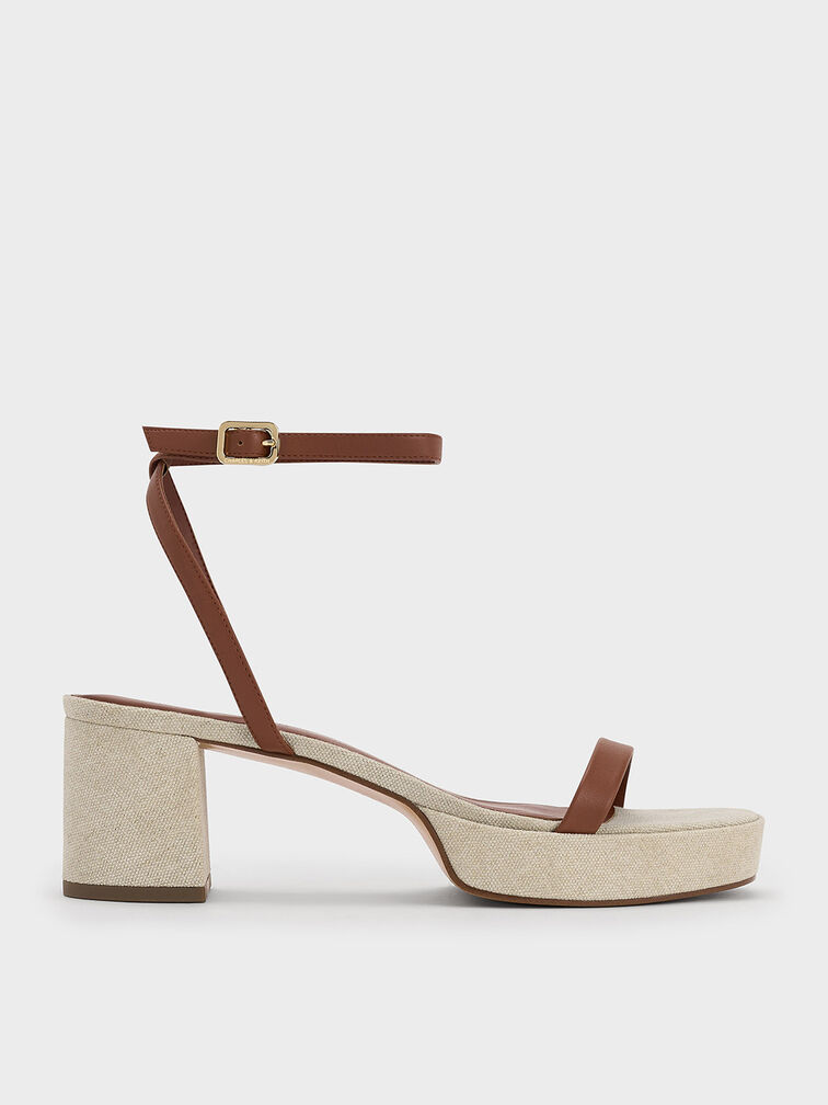 Thin-Strap Block Heel Sandals, Multi, hi-res