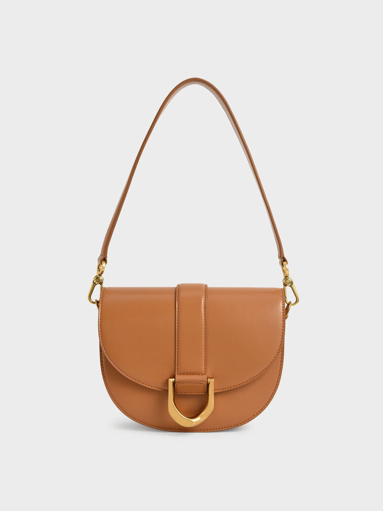 Gabine Saddle Bag, Cognac, hi-res