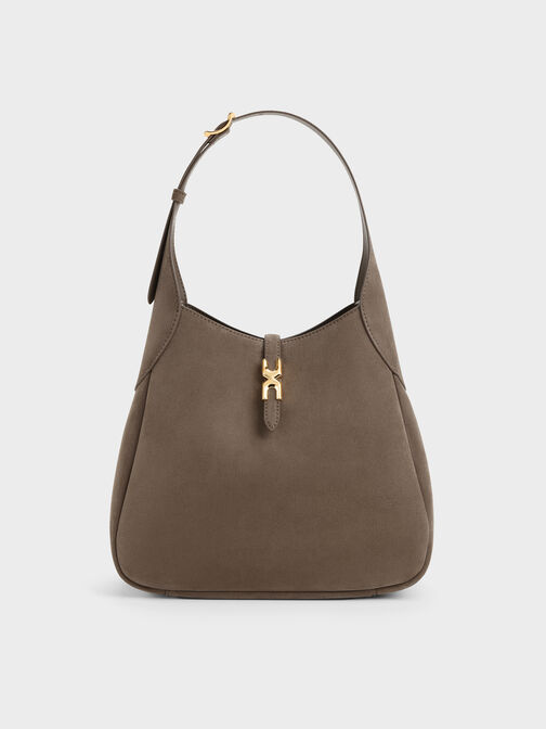Adalyn Hobo Bag, Stone Grey, hi-res