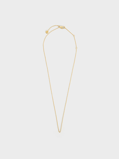Princess Chain Necklace, Brush Gold, hi-res