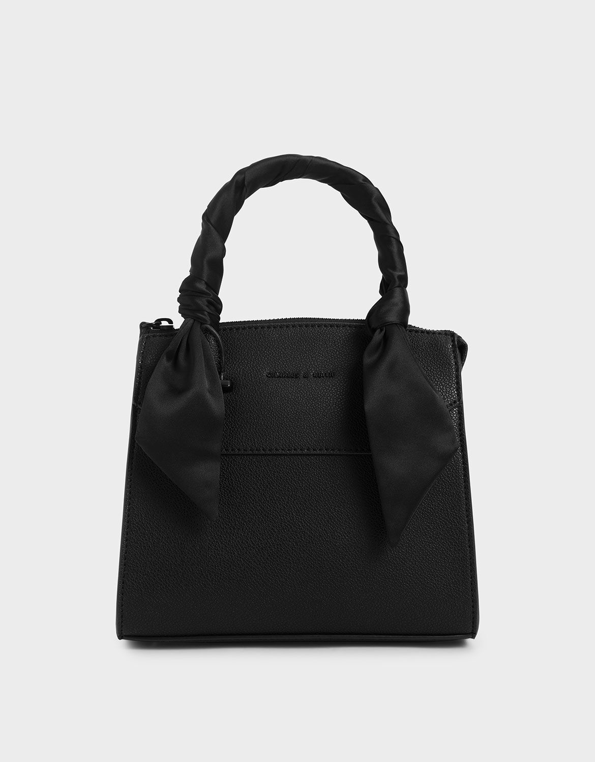 Satin pleated scarf hotsell trapeze bag
