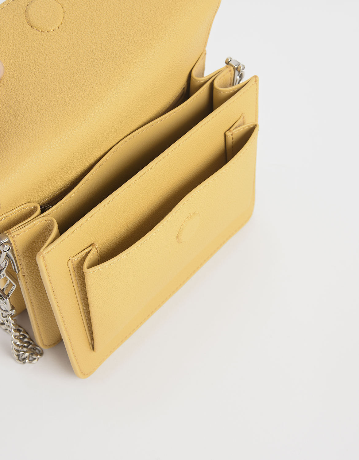 charles and keith top stitch detail crossbody bag