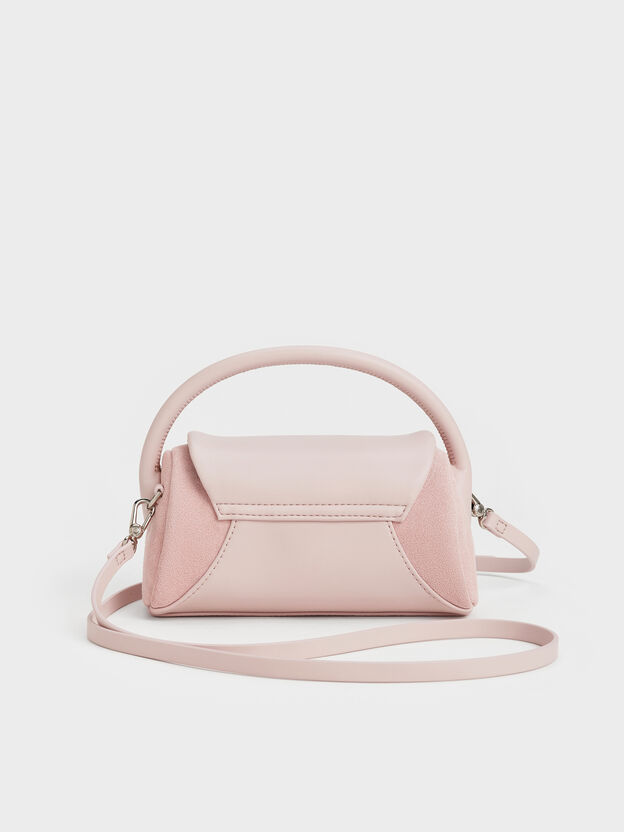Girls' Nelly Top Handle Bag, Pink, hi-res