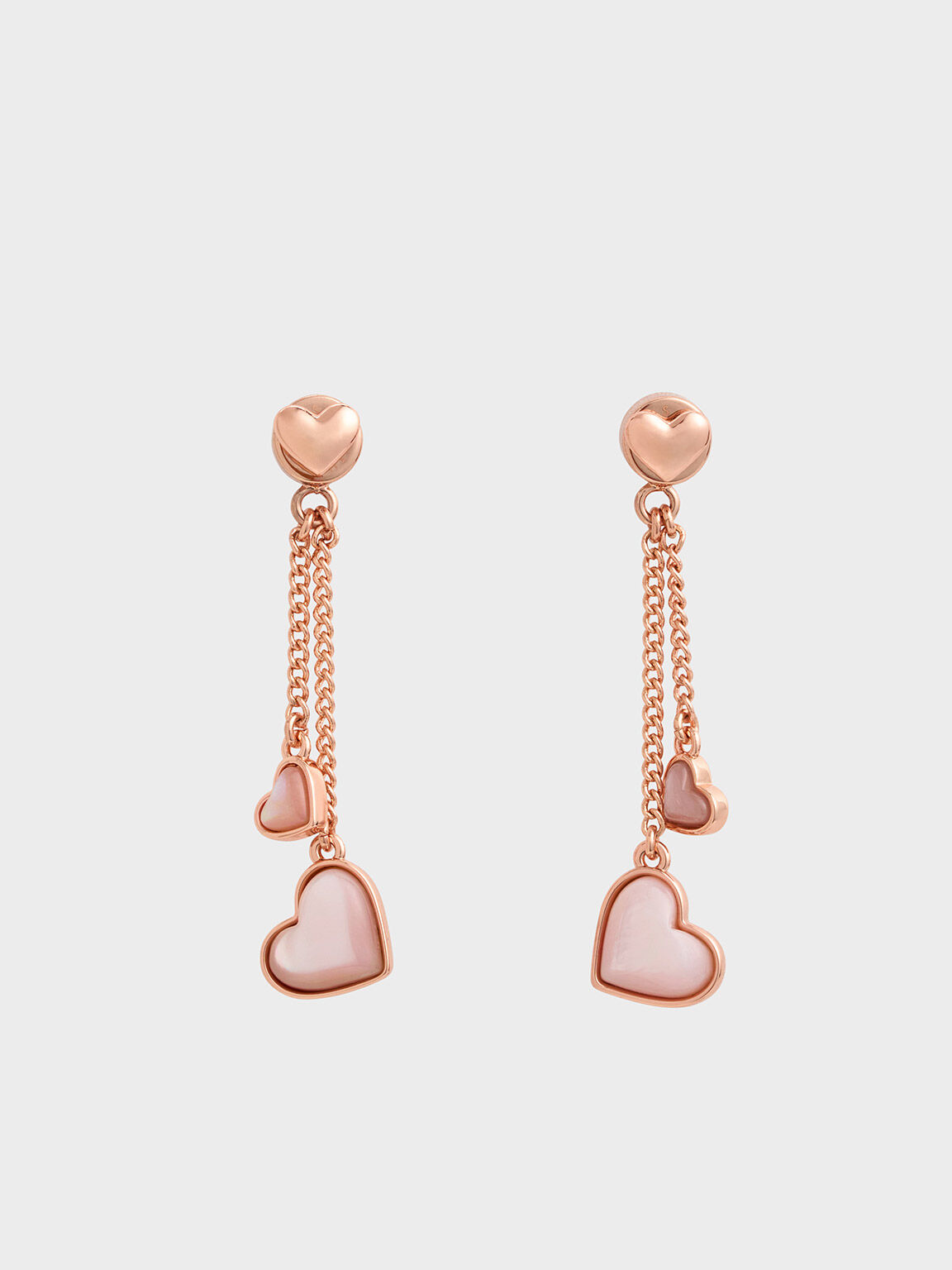 Rose Gold And Cubic Zirconia Embellished Pure Silver Earrings – Curio  Cottage