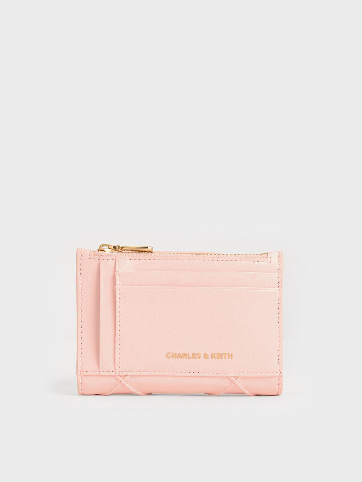 Eleni Quilted Wallet Light Pink