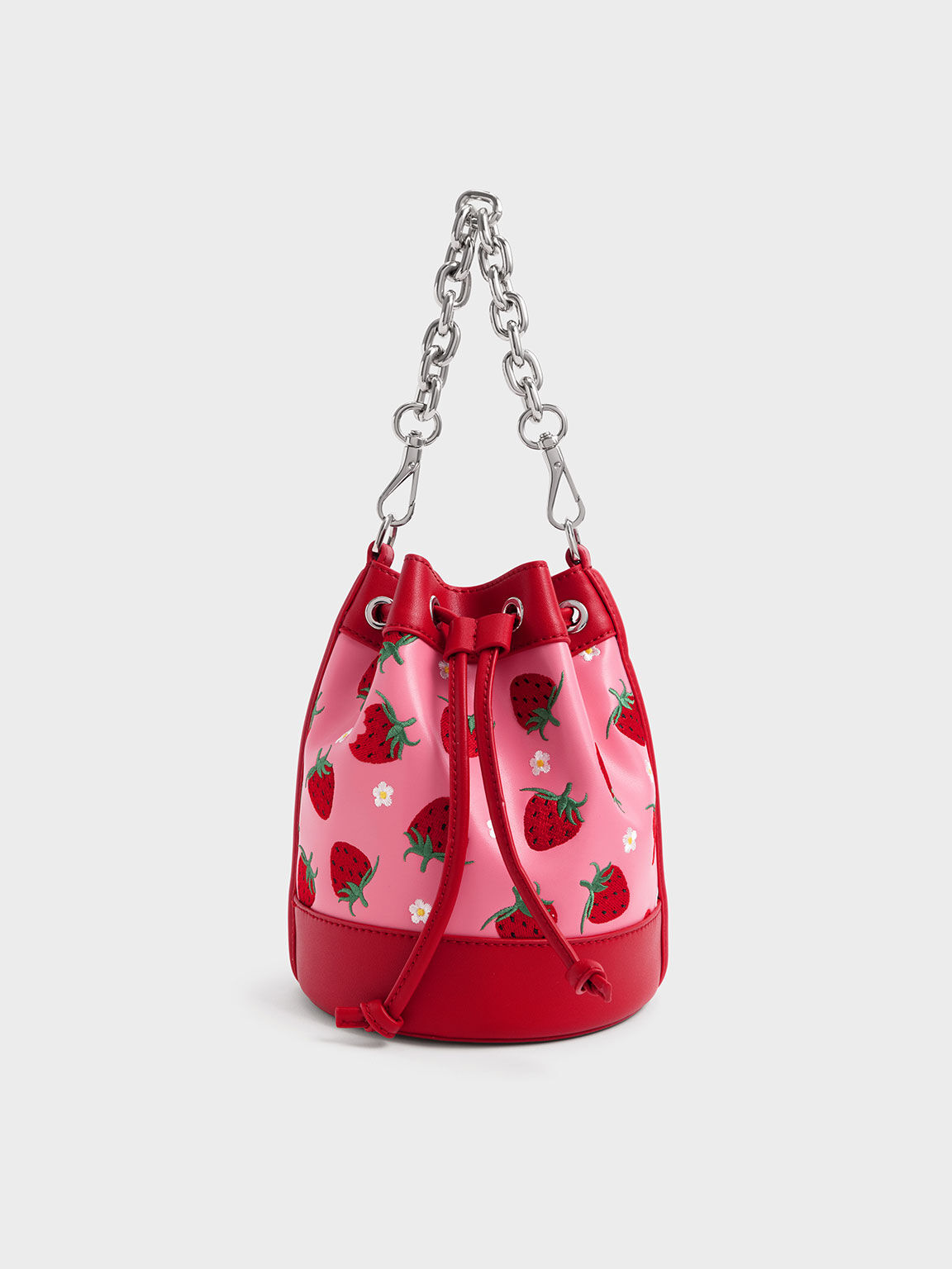 Charles and keith drawstring bucket bag clearance