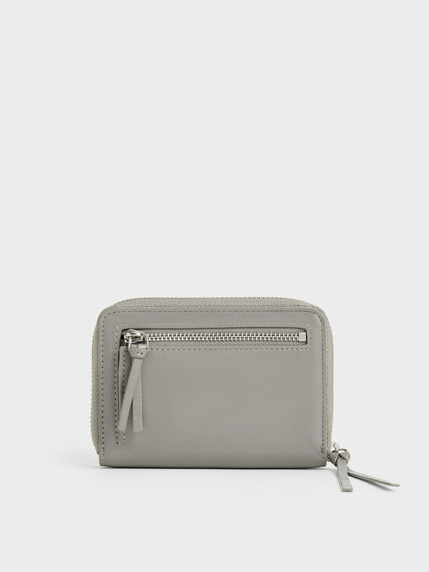 Xylia Zip-Around Wallet, Grey, hi-res