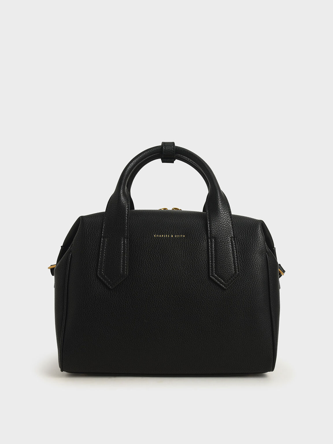 Black Double Handle Duffel Bag Charles Keith Sg