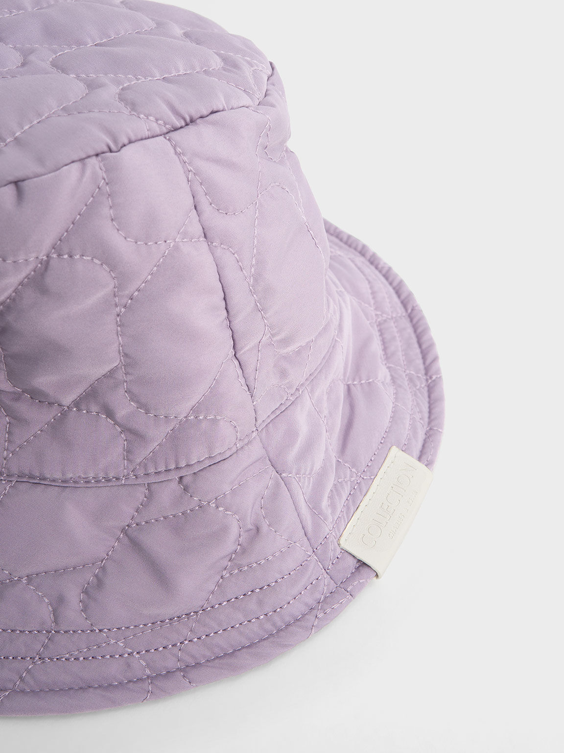 Nylon Textured Bucket Hat, Lilac, hi-res