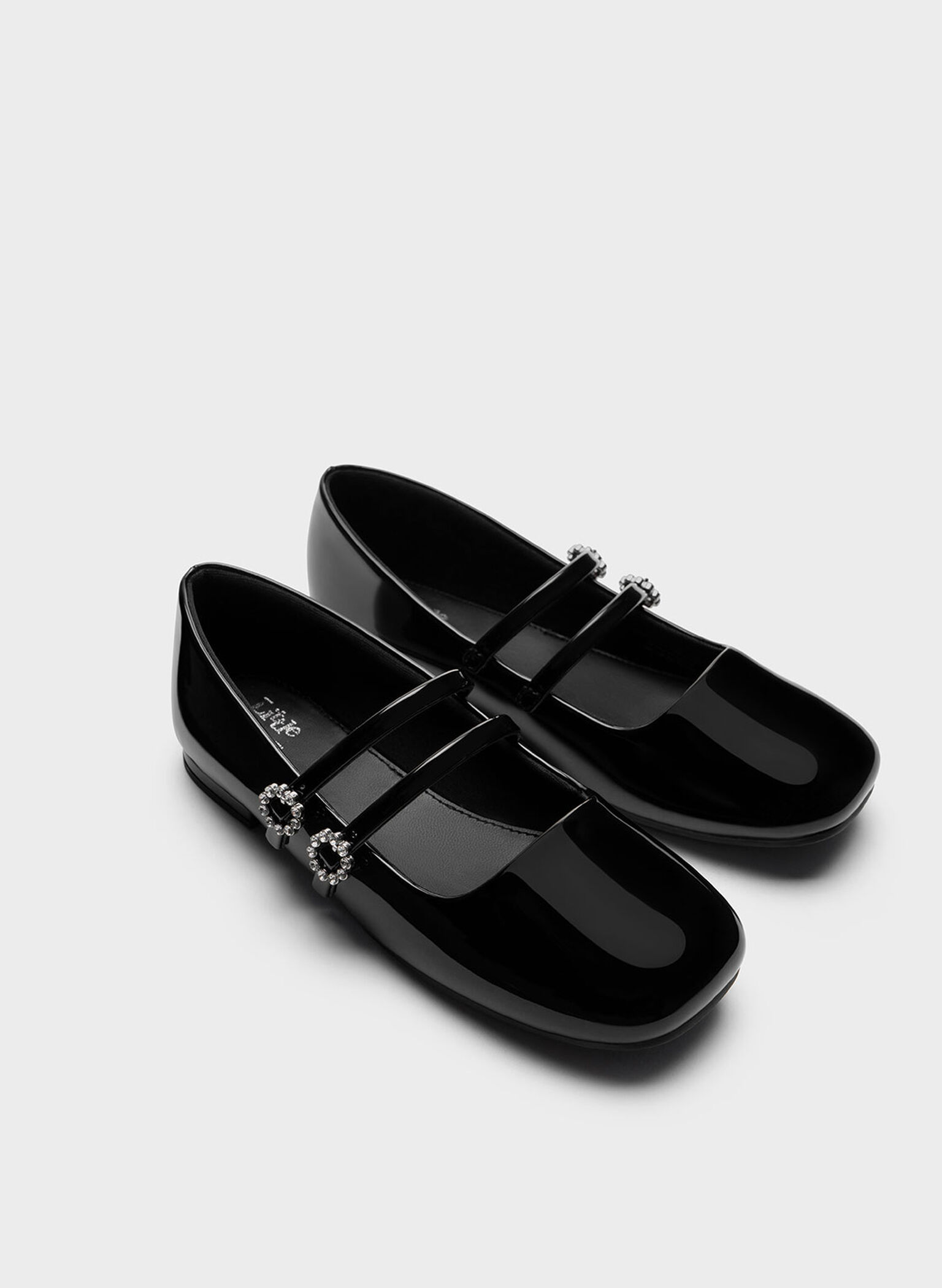 Mary-janes de charol para niña, Charol negro, hi-res