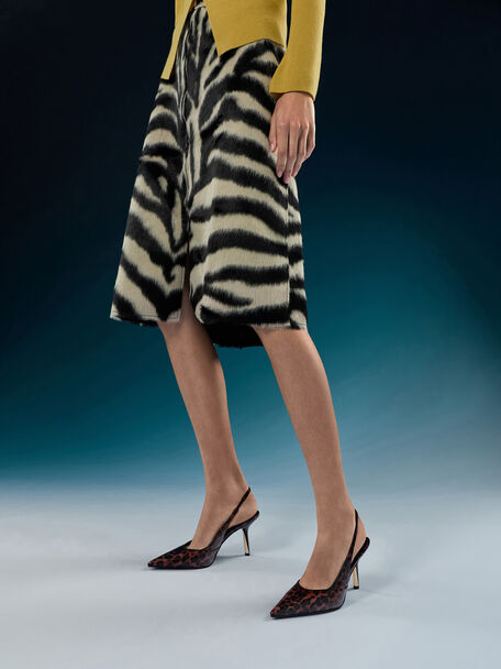 Taylen Leopard-Print Slingback Pumps, Animal Print Burgundy, hi-res