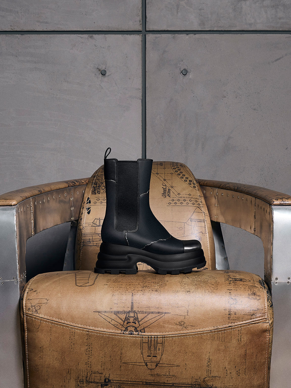 Jules Leather Chelsea Boots, Black, hi-res