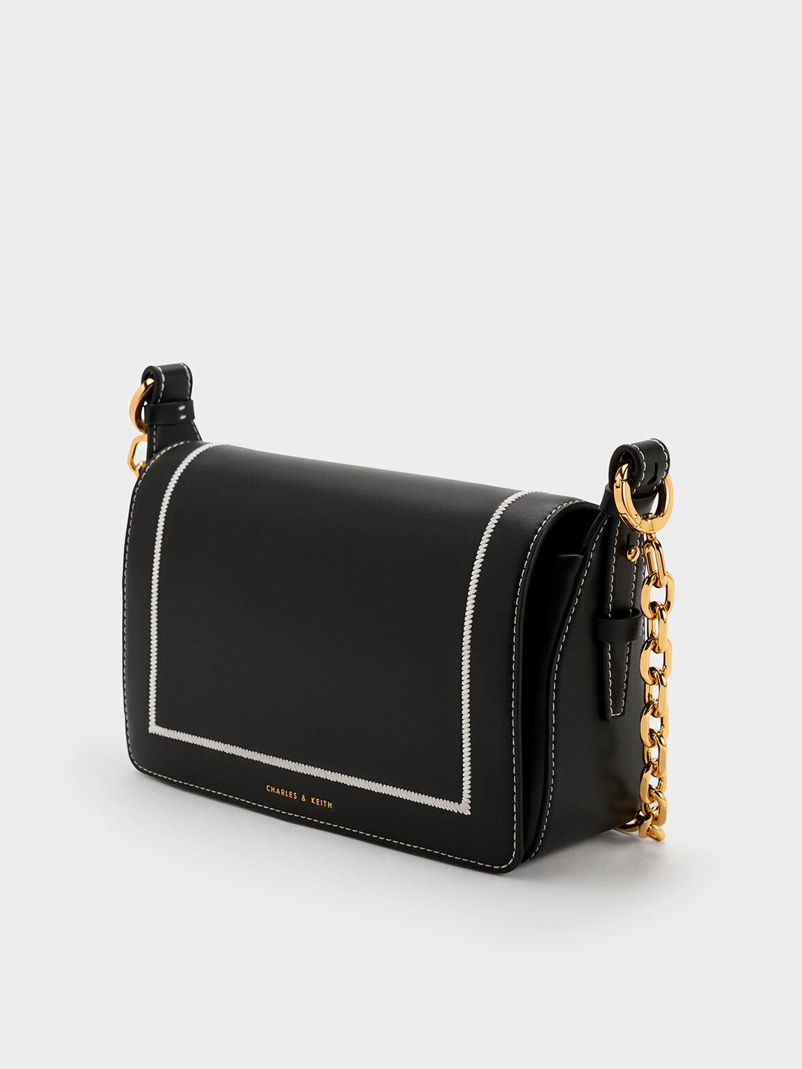 Astra Chain Handle Bag, Black, hi-res