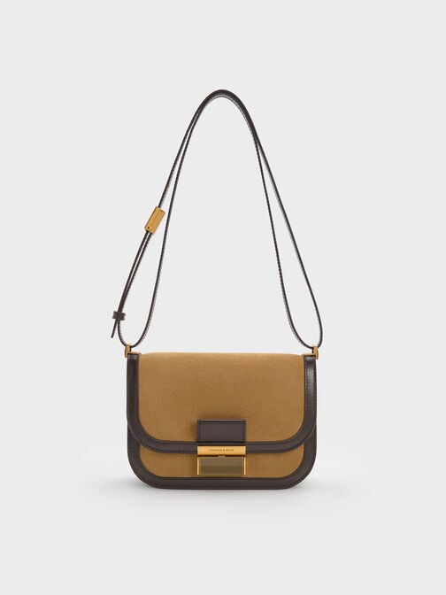 Charlot Recycled Suede Bag, Sahara Sand, hi-res