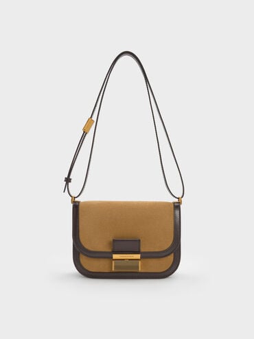 Charlot Recycled Suede Bag, Sahara Sand, hi-res