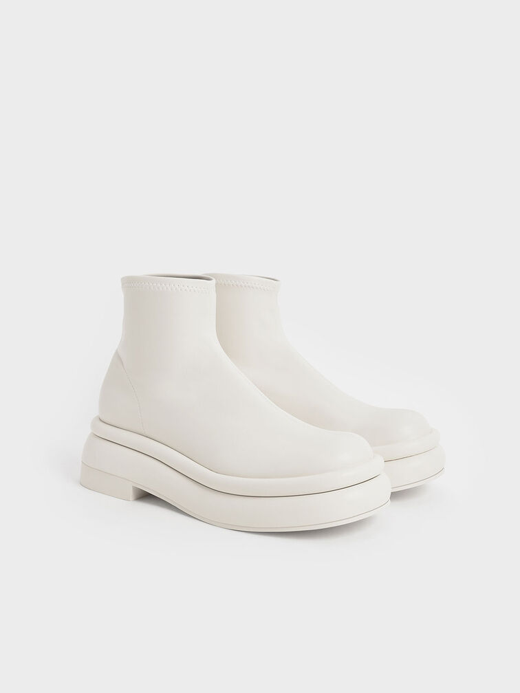 Nola Slip-On Ankle Boots​, Chalk, hi-res