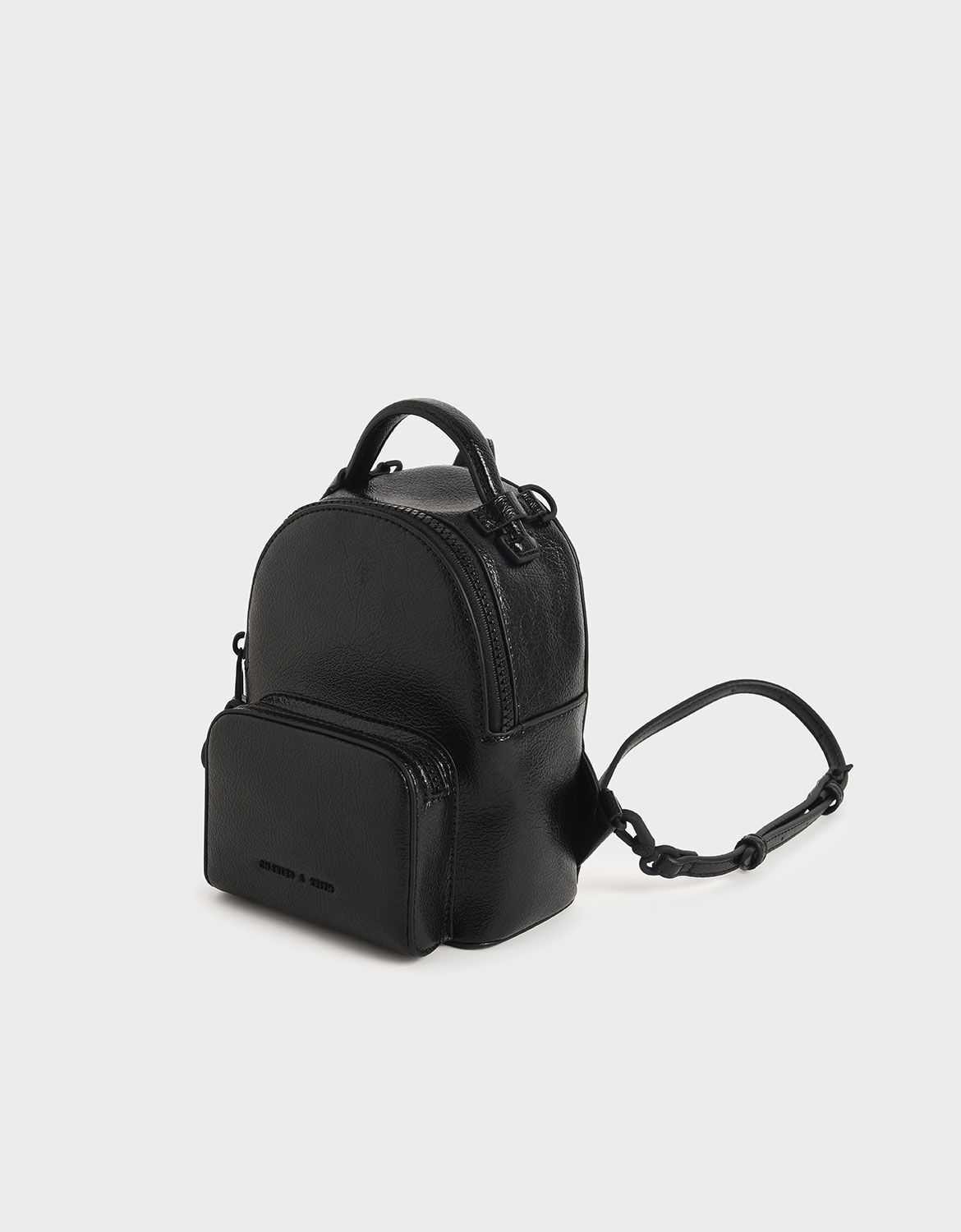 Charles and keith double zip backpack hot sale