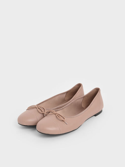 Bow Ballerinas, Pink, hi-res