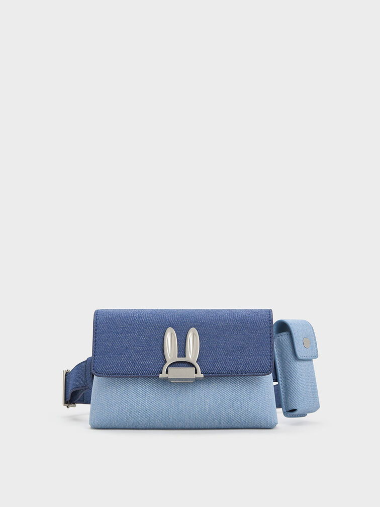 Judy Hopps Denim Belted Pouch, Denim Blue, hi-res