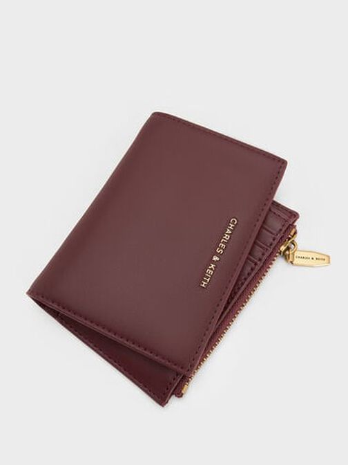 Cartera pequeña Harmonee con cremallera superior, Ciruela de mora, hi-res