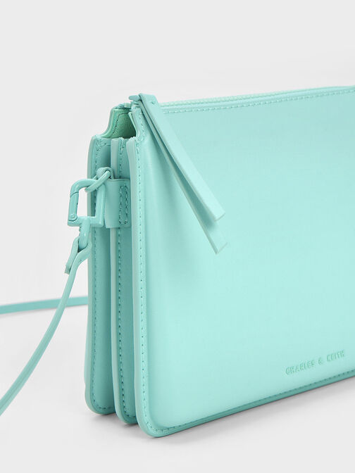 Camelia Trapeze Crossbody Bag, Turquoise, hi-res