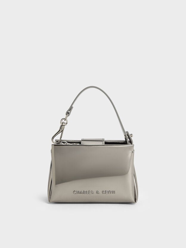 Bosie Metallic Micro Bag, Pewter, hi-res