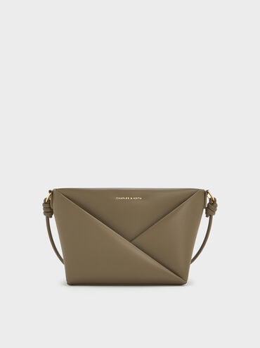 Midori Geometric Crossbody Bag, Deep Olive, hi-res