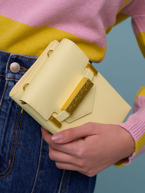 Sabrina Envelope Phone Pouch, Butter, hi-res