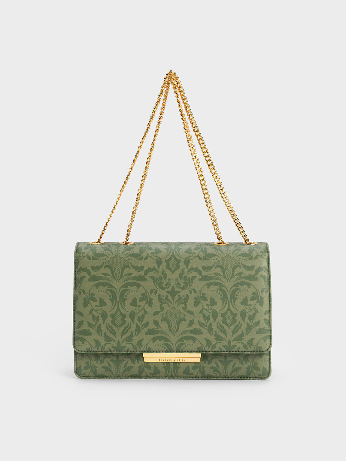 Push-Lock Quilted Crossbody Bag, Pistachio, hi-res