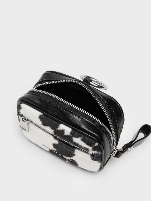 Vega Furry Cow-Print Micro Case, Multi, hi-res