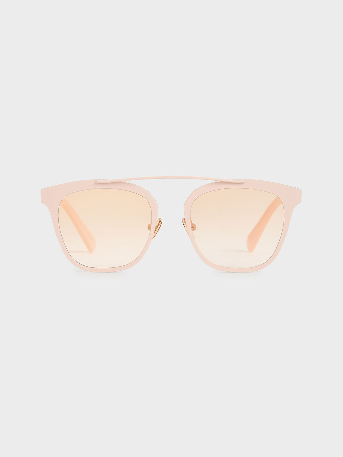 Metal Frame Sunglasses, Pink, hi-res