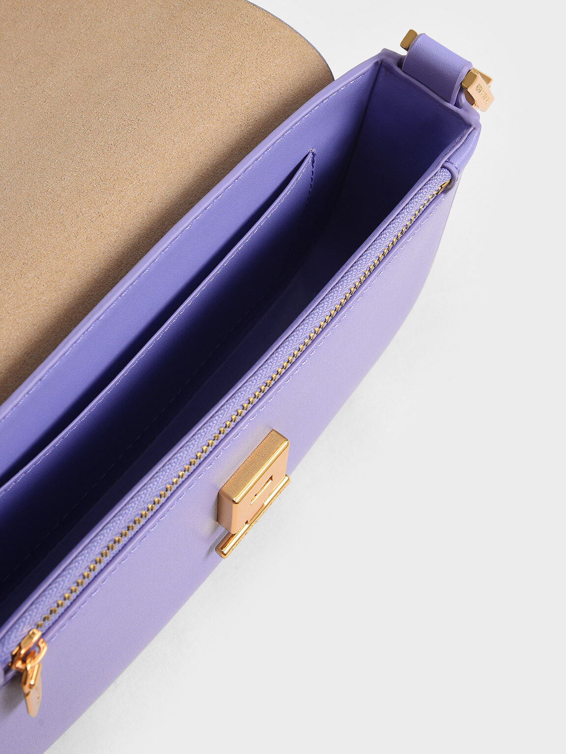 Push lock shoulder outlet bag charles keith