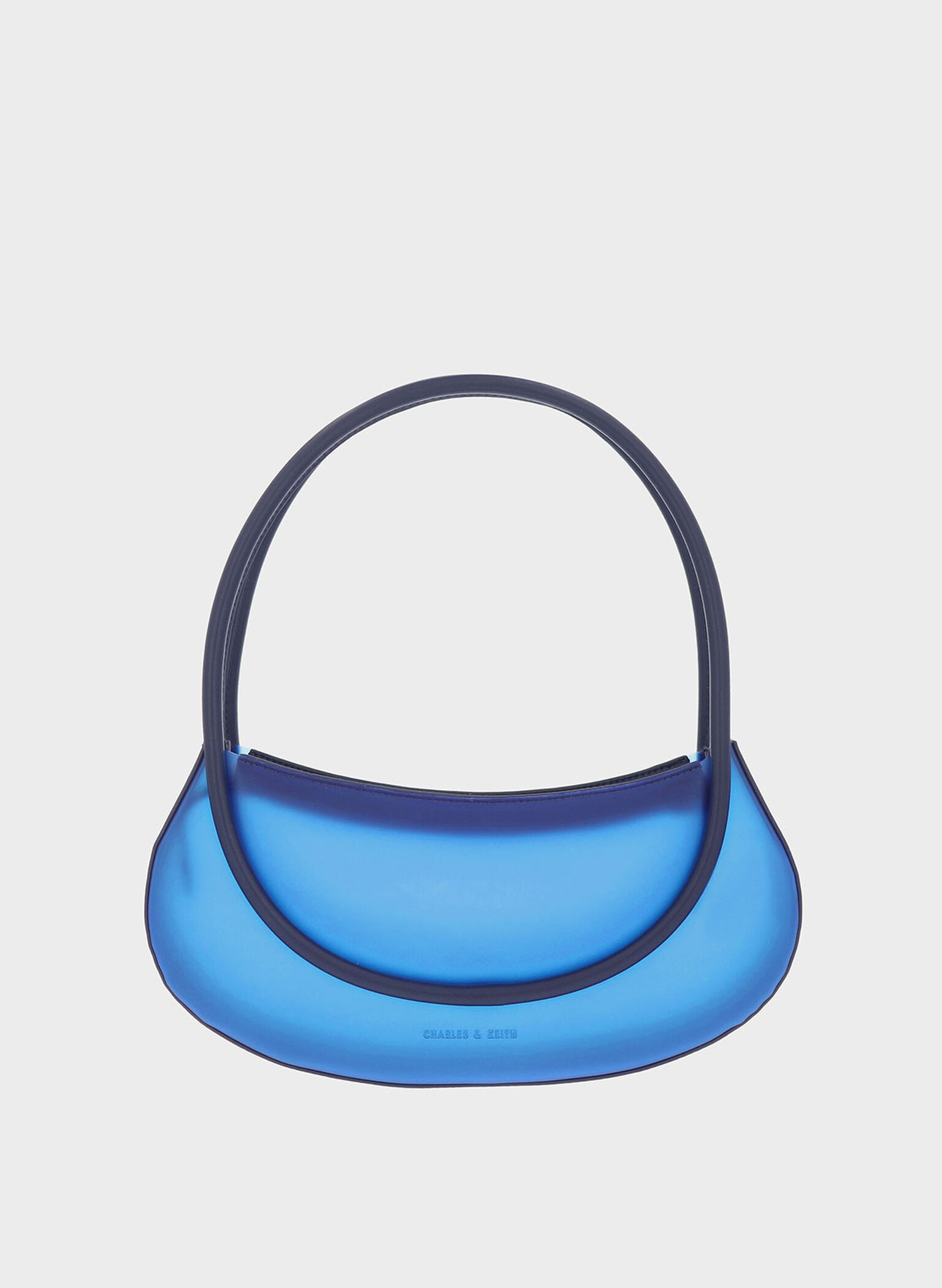 Graphic Top Handle Shoulder Bag, Blue, hi-res