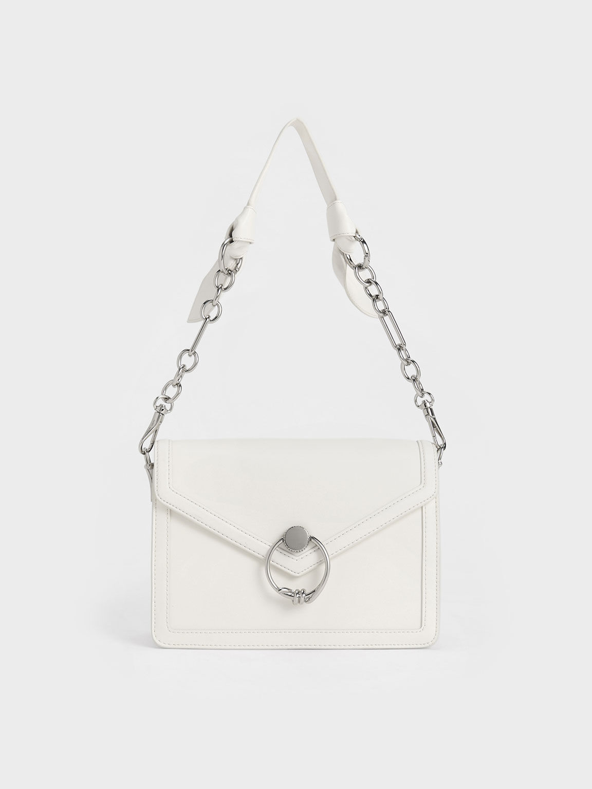 Joelle Envelope Shoulder Bag White