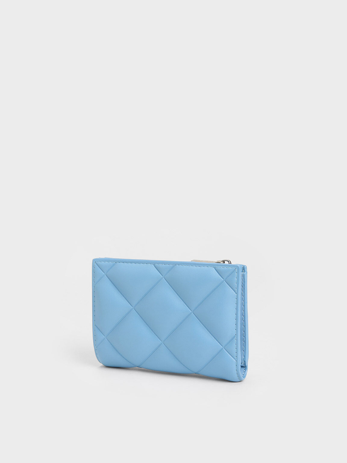 Gemma Quilted Cardholder, Light Blue, hi-res