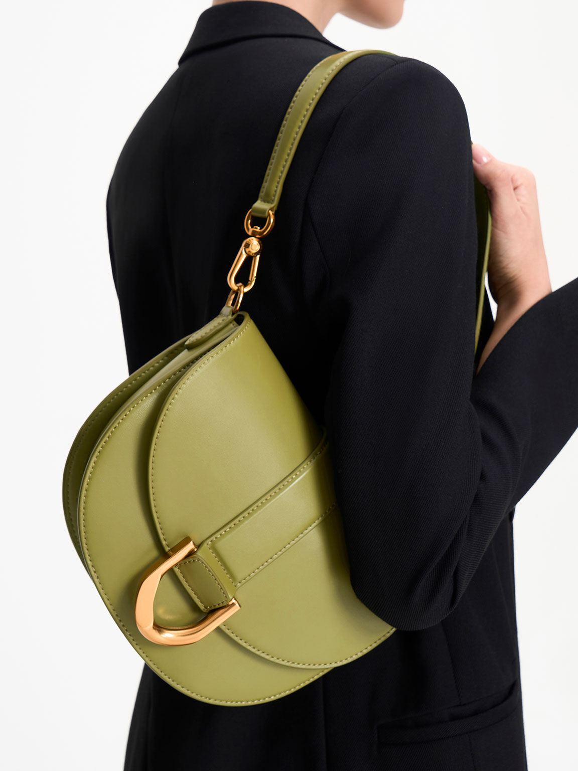 Gabine Saddle Bag - Pistachio