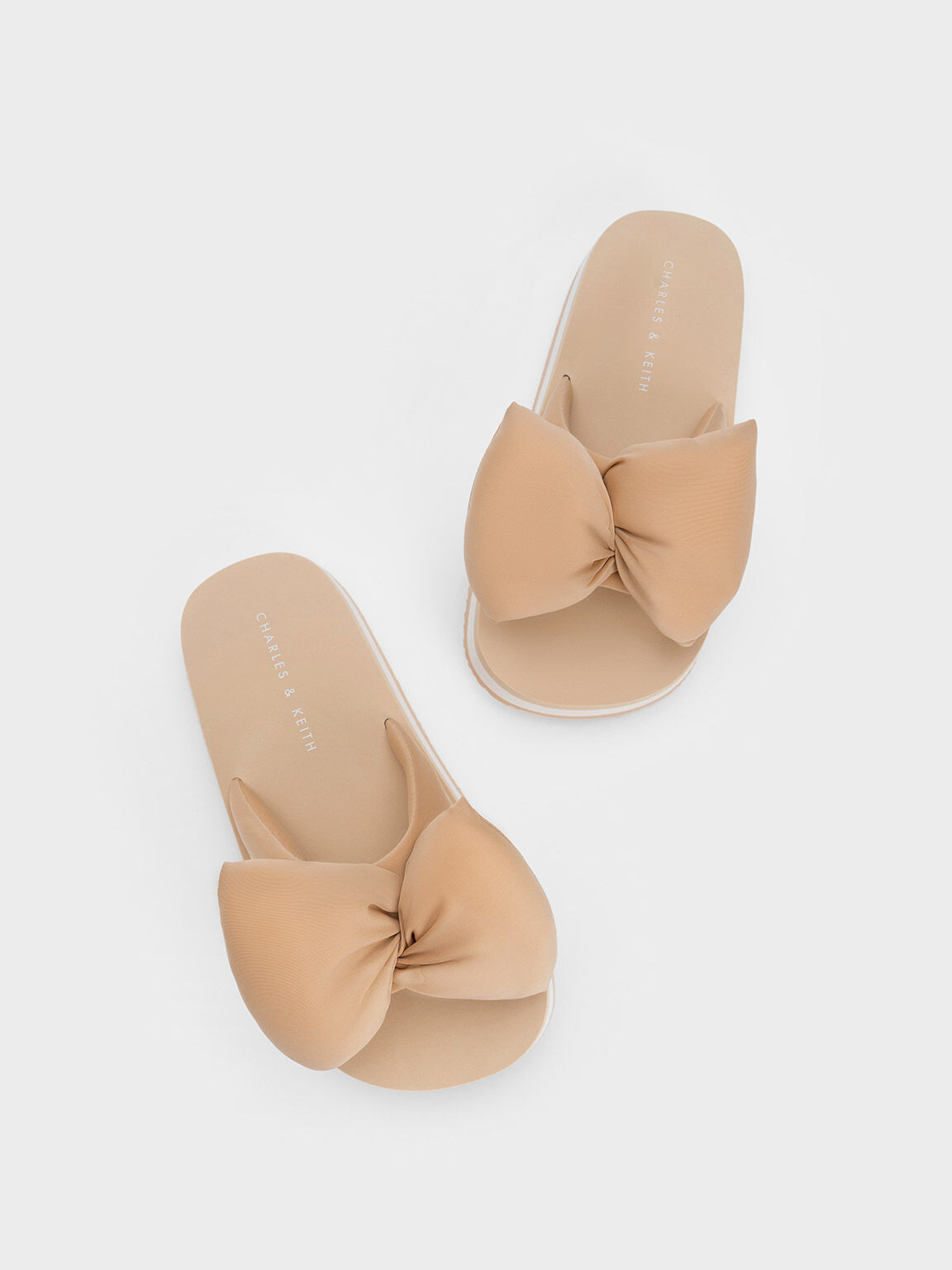 Bow discount slide sandals