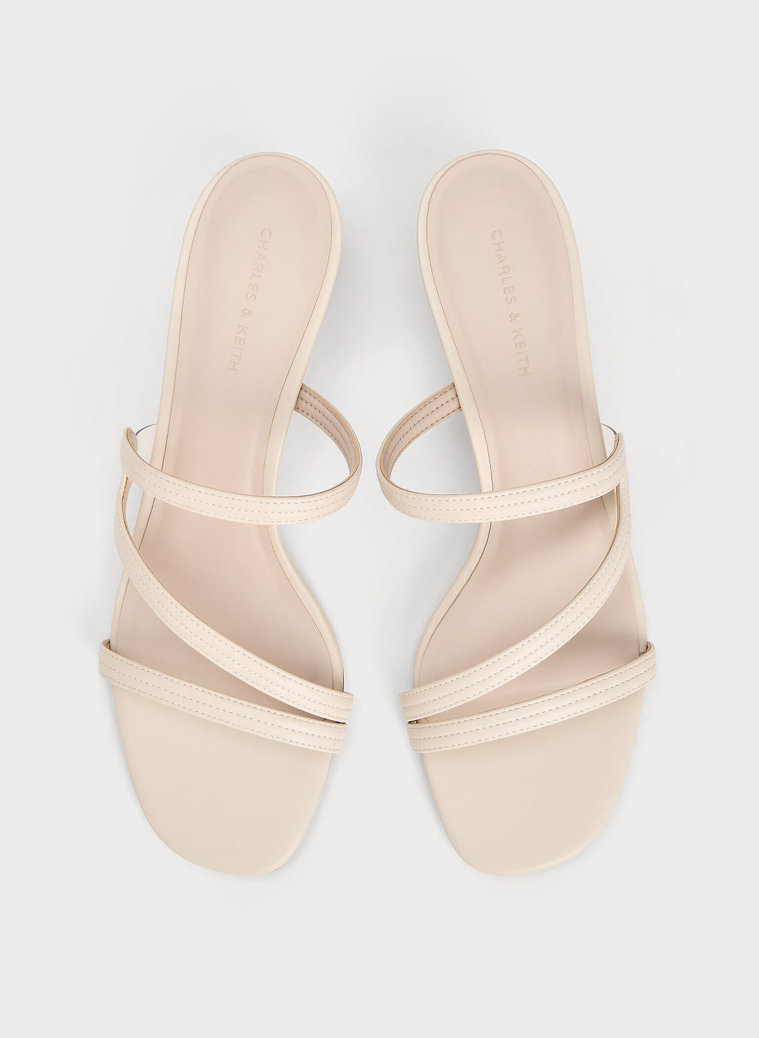 Wavy Strap Mules, Chalk, hi-res