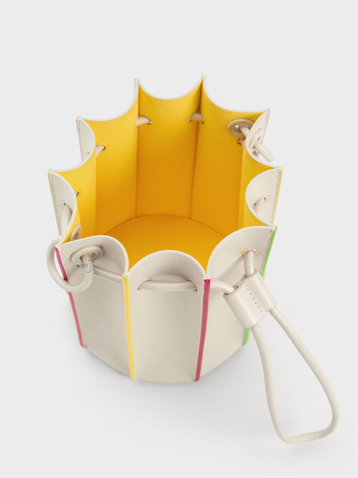 Clove Top Handle Bucket Bag, Chalk, hi-res