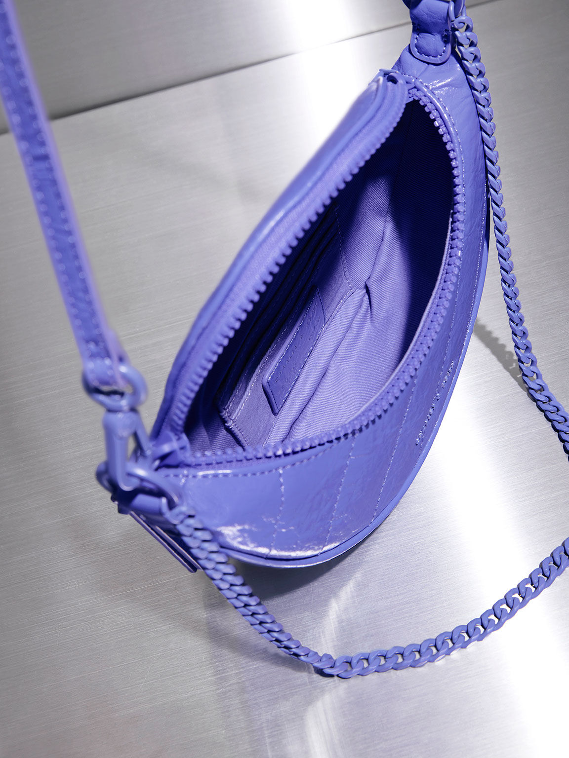 Purple side bag store