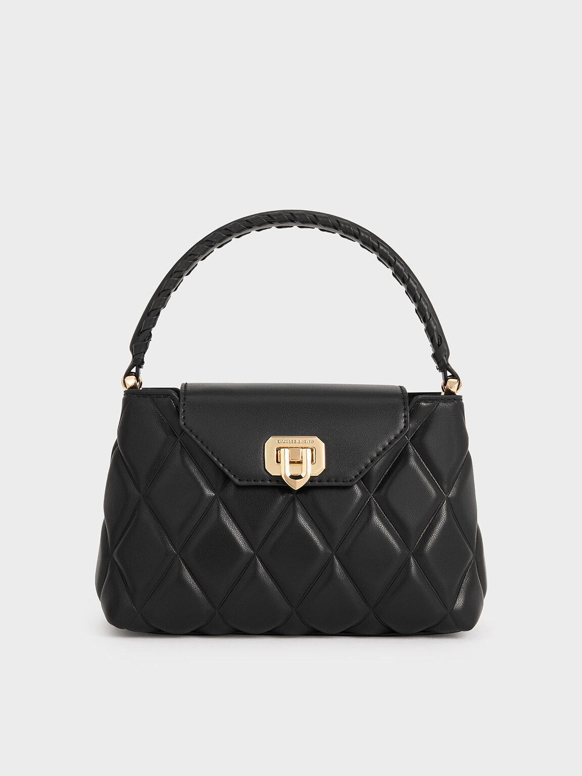 Charles and keith braided front flap bag best sale