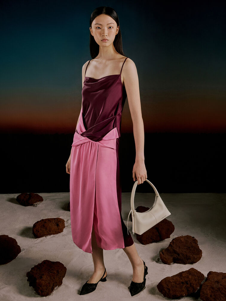 시몬 숄더 백, 크림, hi-res