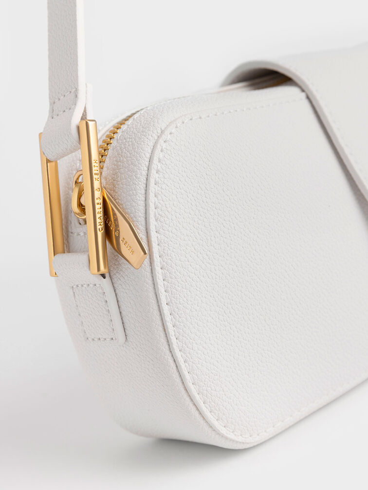 Selby Shoulder Bag, White, hi-res