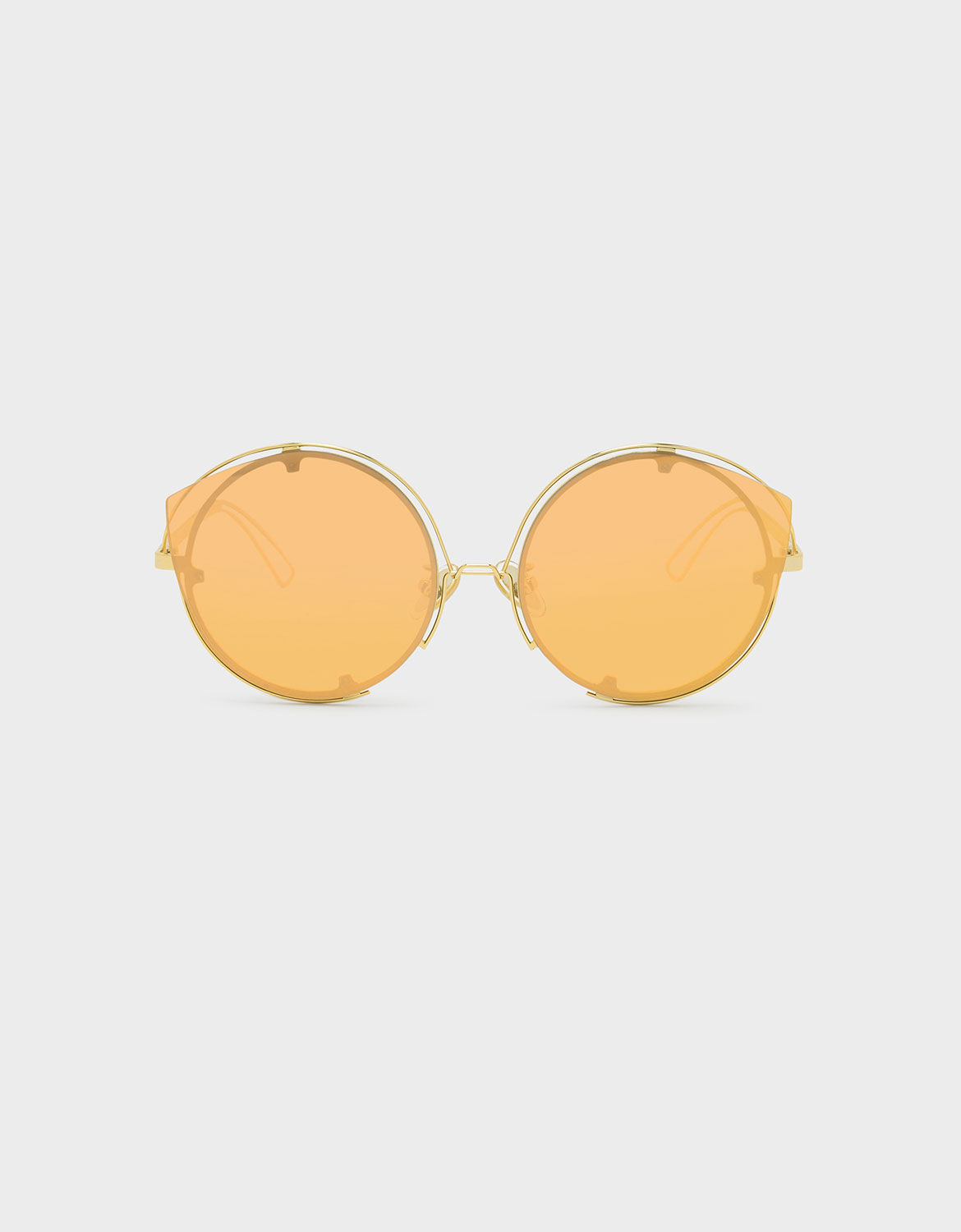 Gold Wire Frame Sunglasses - CHARLES 
