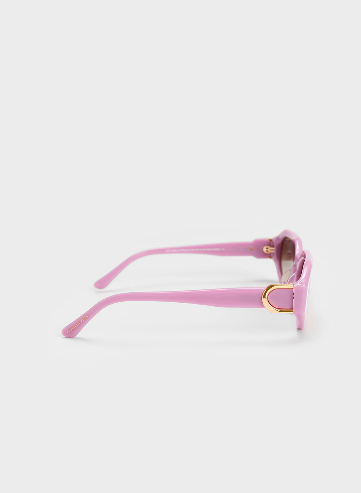 Gabine Recycled Acetate Oval Sunglasses, Violet, hi-res