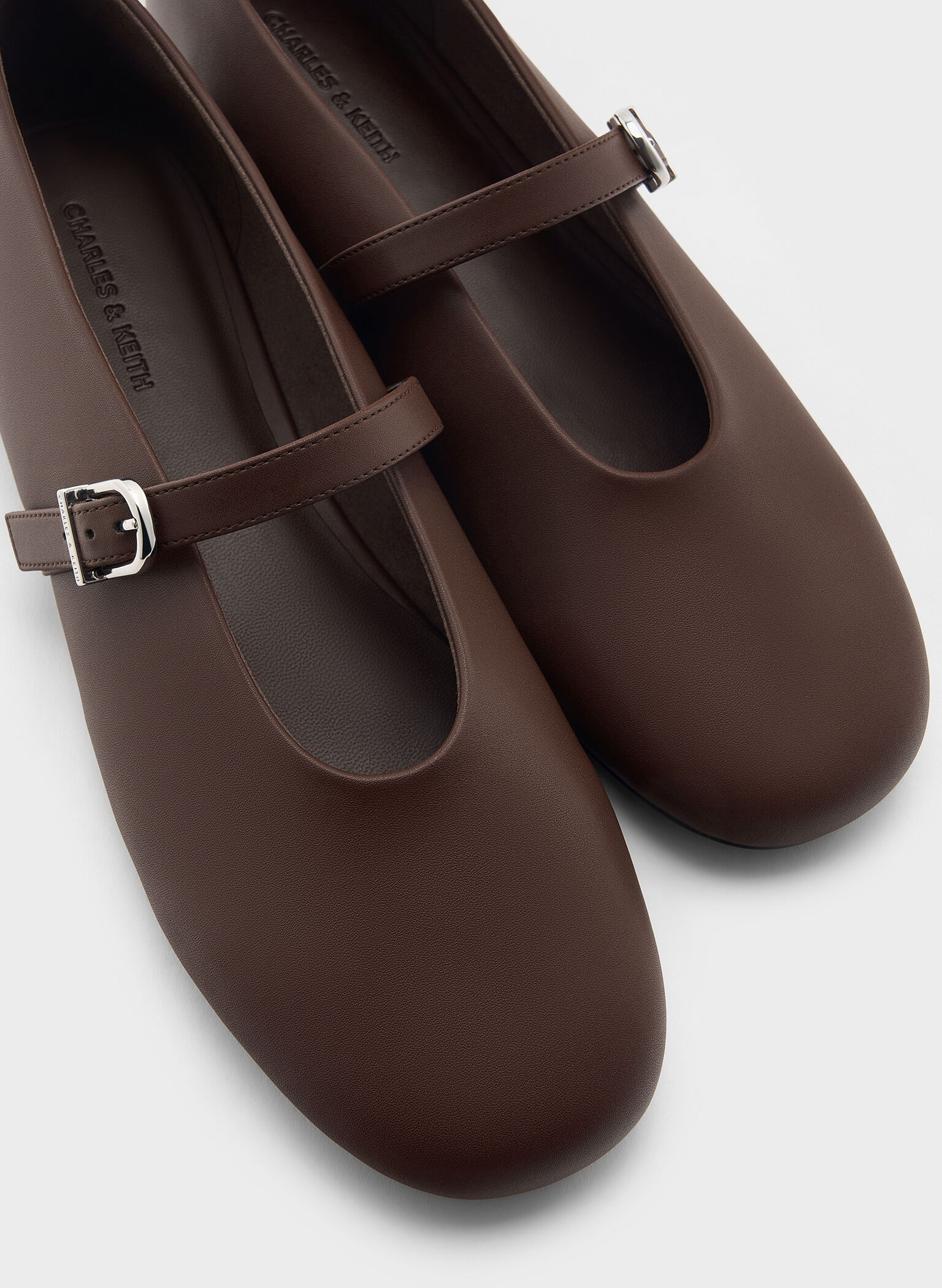 High-Vamp Mary Janes, Dark Brown, hi-res