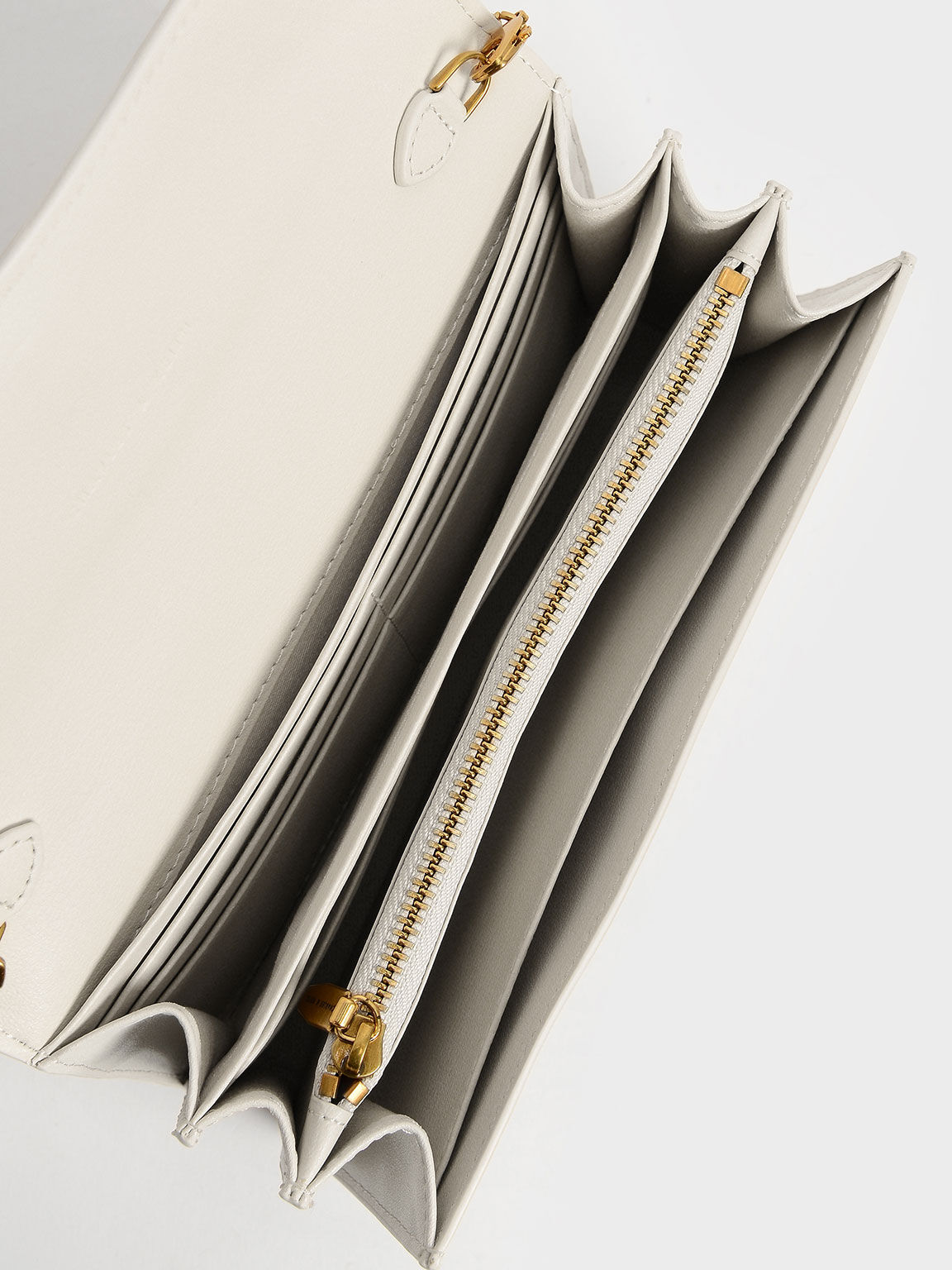 Atlas Front-Flap Long Wallet, Cream, hi-res