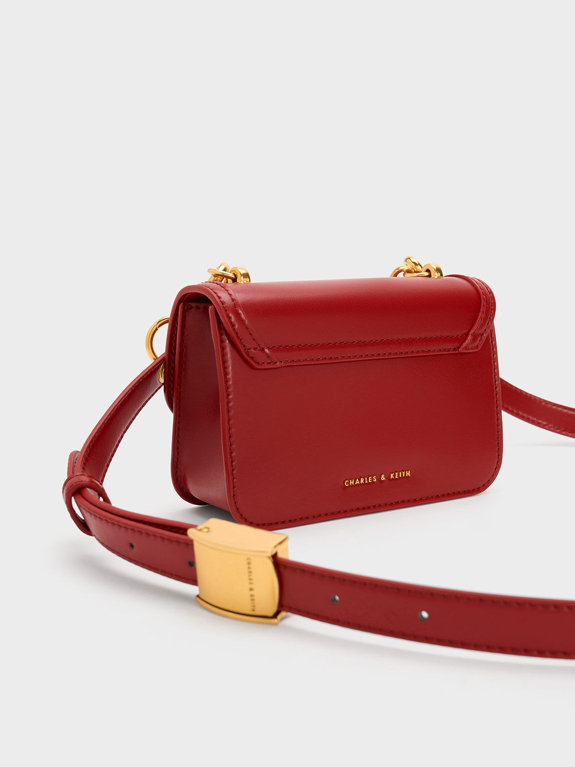 CHARLES & KEITH 迪士尼《動物方城市》系列：兔耳翻蓋手提包, 紅色, hi-res