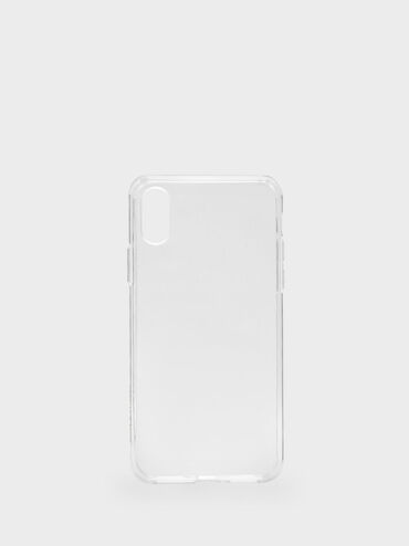 Transparent iPhone Case, White, hi-res